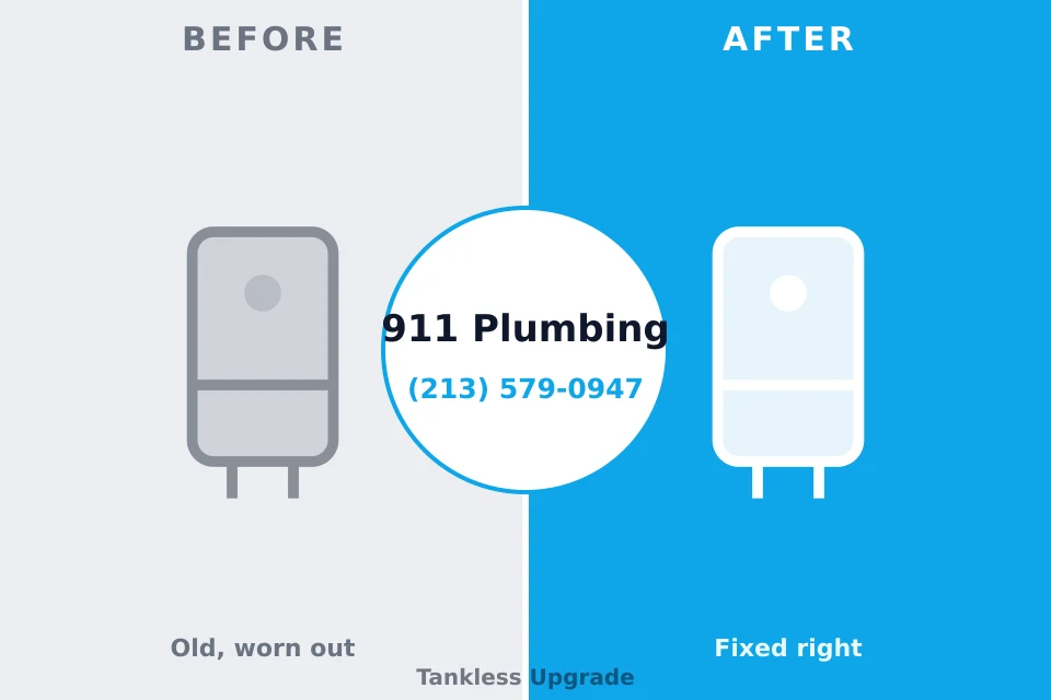 Before and after: plumbing company Saylorville, IA